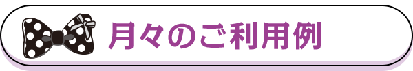 月々のご利用例