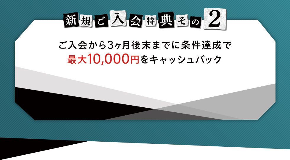 新規ご入会特典その2